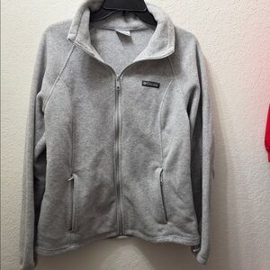 Columbia Light Gray Zip Up  Jacket